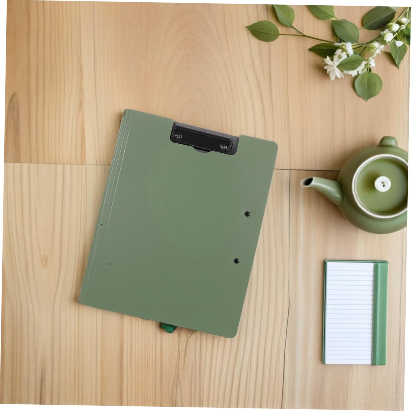 TEHAUX 6pcs Porte-bloc A4 avec Clips Horizontal et Vertical Porte-bloc-notes en Plastique pour Documents et Notes, pour Réunions et Salles de Classe