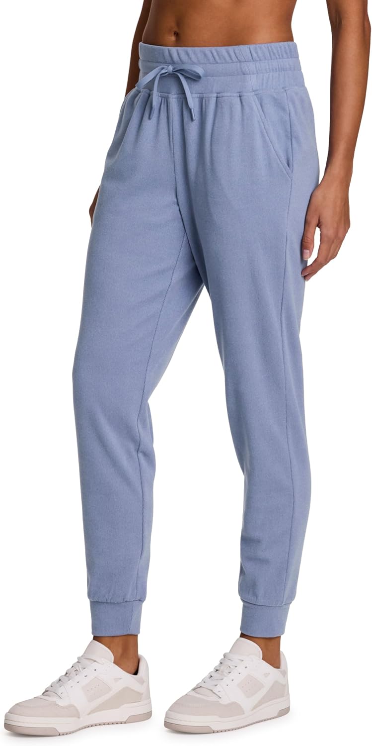 RBX Activewear Jogger Sweatpants for Women Buttery Soft Plush Yoga Pants with Pockets Full Length Jogger Pant - Image 3