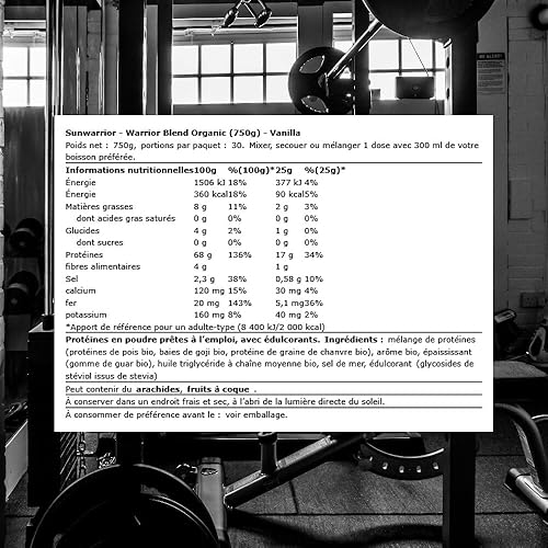Miniatura 97 de Sunwarrior - Proteína vegana en polvo con BCAA, semillas de cáñamo, libre de gluten, sin OGM, lácteos, soja, azúcar, baja en carbohidratos, sabor