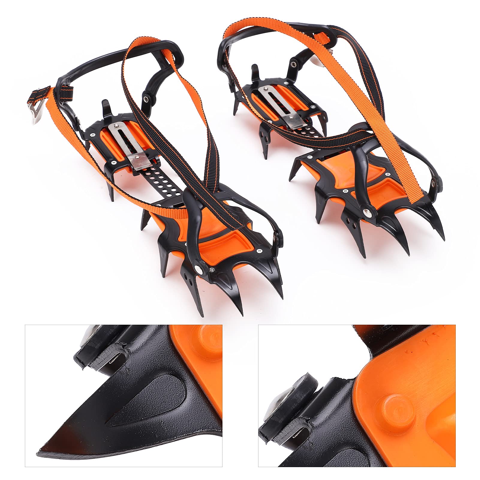 Crampons Anti Slip 12 Denti ad alta resistenza Stilla forte Stilling Ice Gatte per il Deserto della Giornata della neve