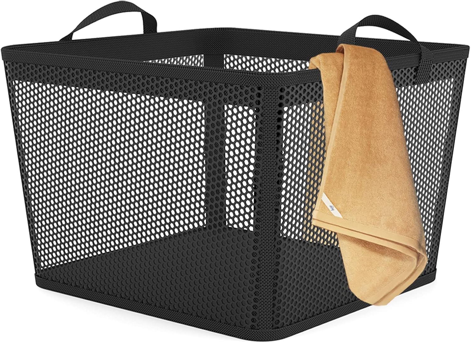 NPET Laundry Basket, 27L Collapsible Plastic Washing Basket, Foldable