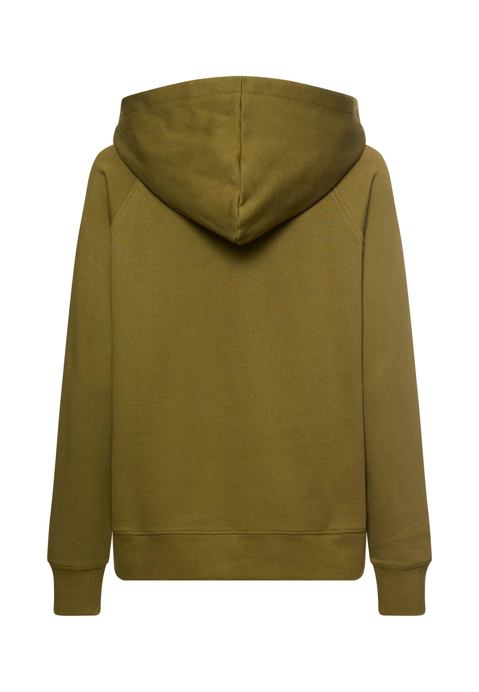 camel active Damen Hoodie aus Reiner Baumwolle