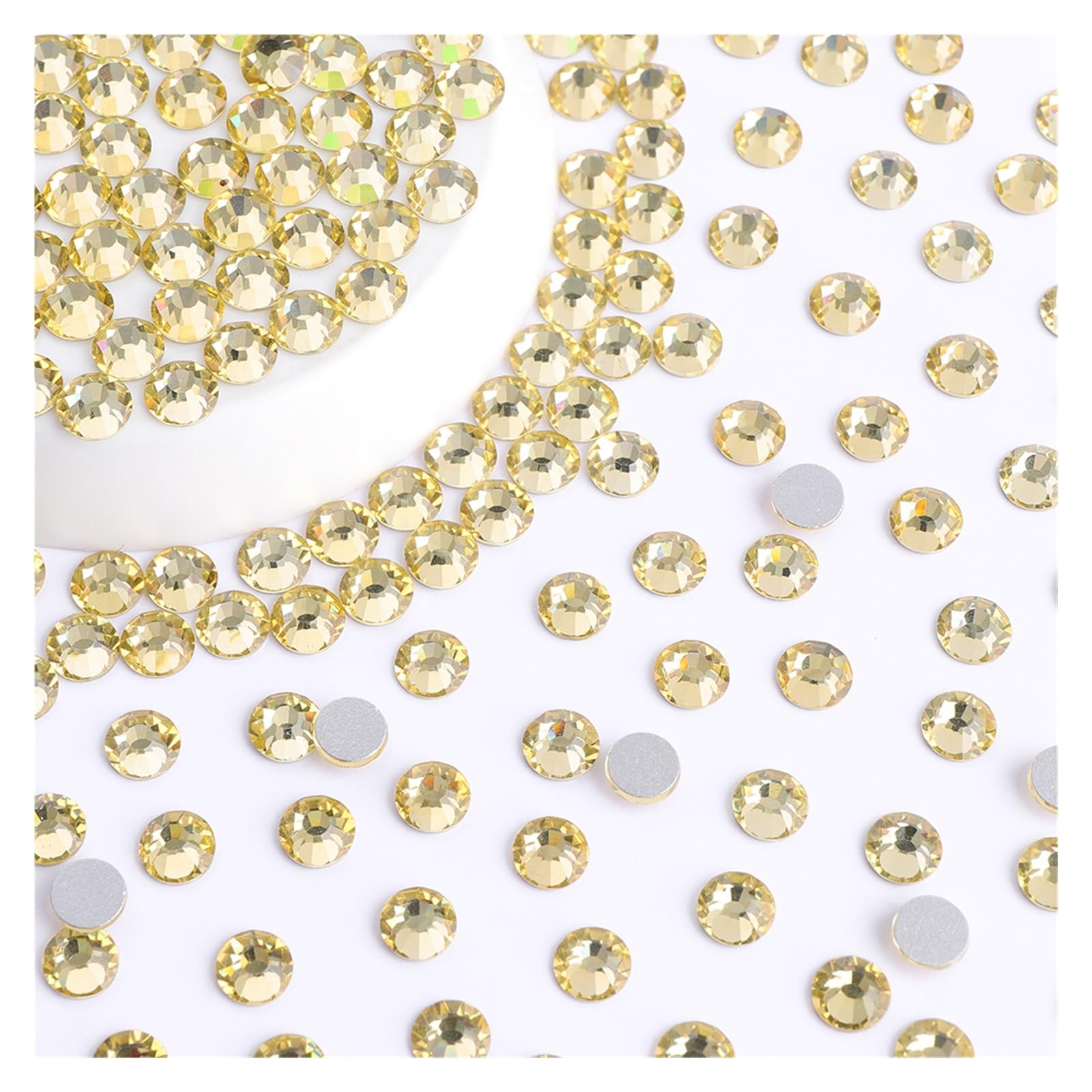 Glass Nail Art Rhinestones Glitter Round Flatback Crystal SS6 SS20 Manicure