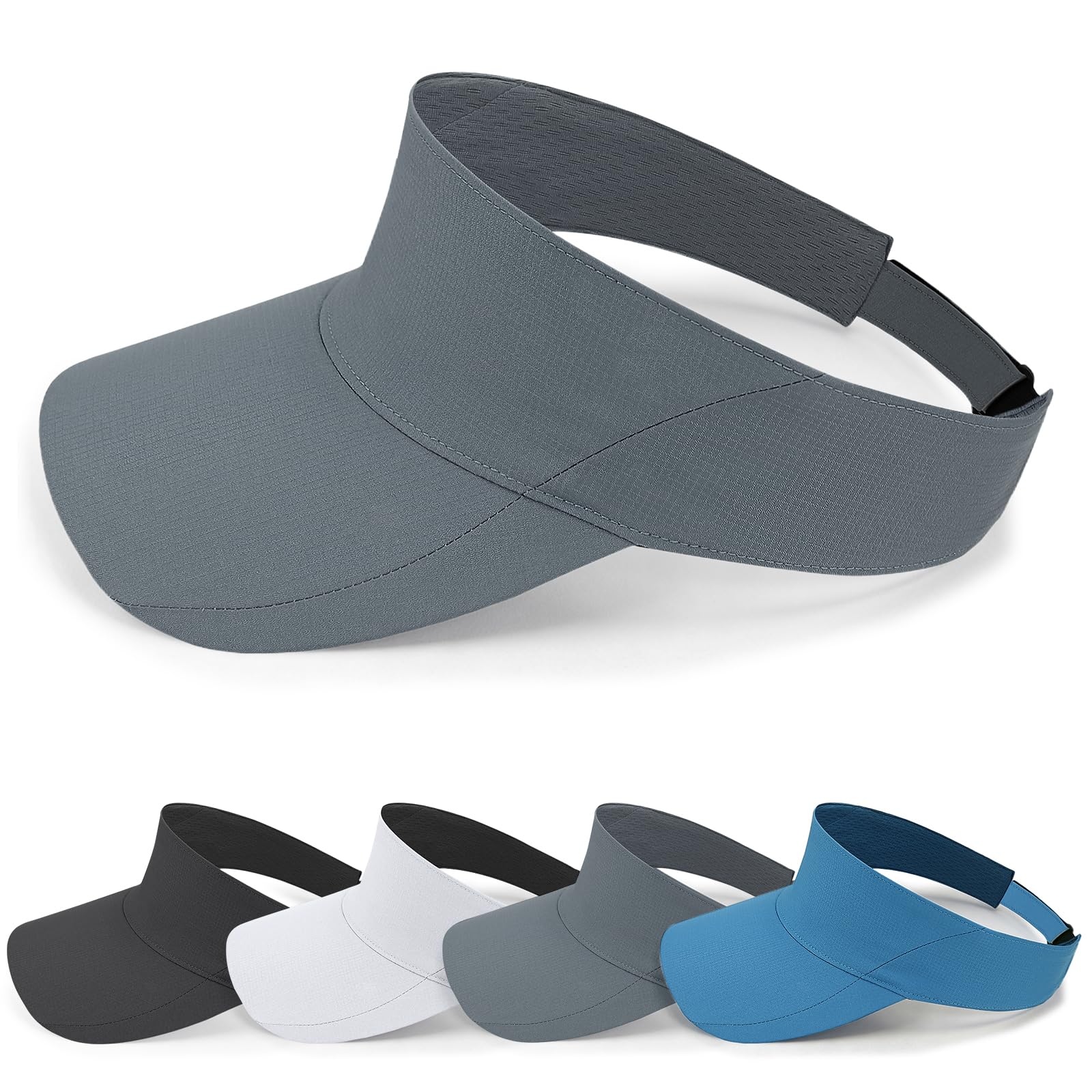 Taximi Sports Sun Visor Hats for Women Men, Adjustable Breathable Cooling Athletic Visors for Tennis Golf Running Pickleball — view 9