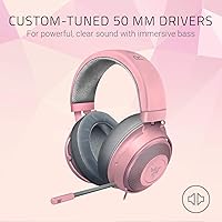 Vista 2 de Razer Kraken Gaming Headset + Base Station V2 Chroma Bundle Cuarzo Rosa