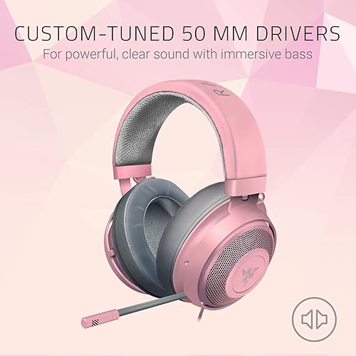 Miniatura 2 de Razer Kraken Gaming Headset + Base Station V2 Chroma Bundle Cuarzo Rosa