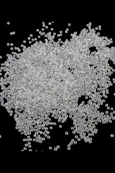 Serhat Aksesuar ve El  ilik 08 Kum Az  effaf Boncuk 3 mm 100 Gr 6000 Adet