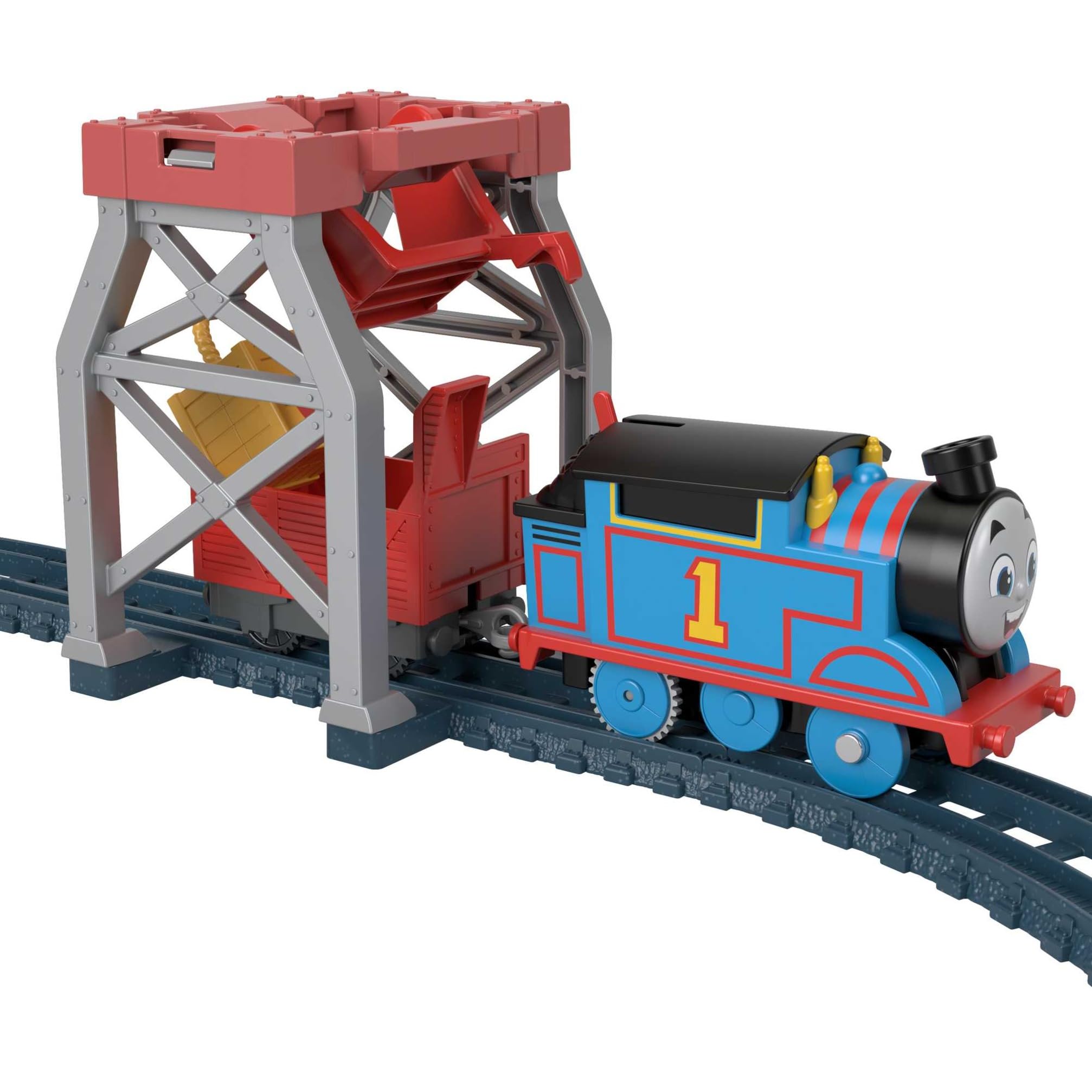 Thomas y sus amigos Set de juego 3 en 1 Pistas para coches de juguete con tren motorizado y accesorios (Mattel HGX64)