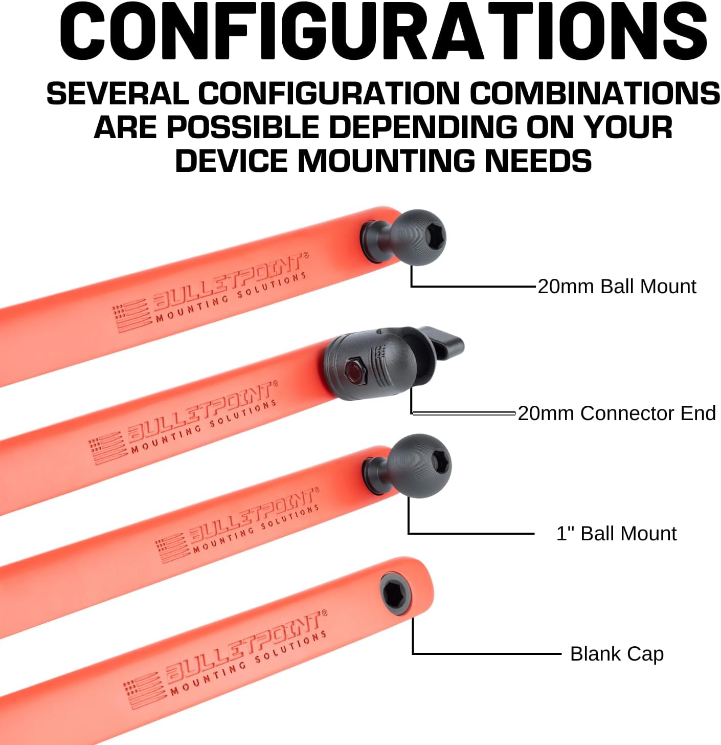 Bulletpoint Mounting Solutions Metal Grab Bar Insert Replacement with 2 Mounting Points Compatible with 2011-2018 Jeep Wrangler JK (Red)