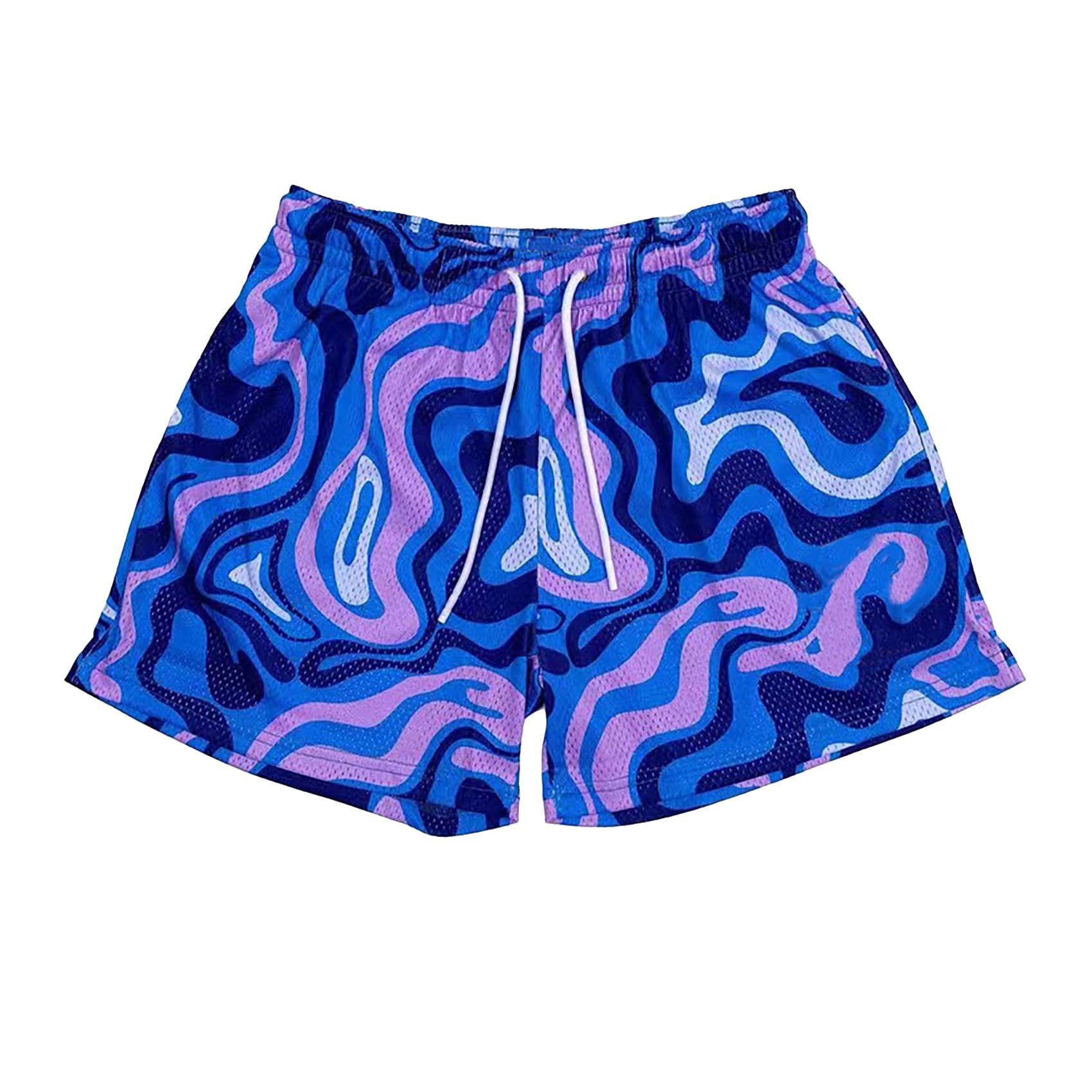 DIOTSR Mens Art Graphic Basketball Shorts Casual Athletic Running Shorts Cool Streetwear Designer Shorts Drawstring