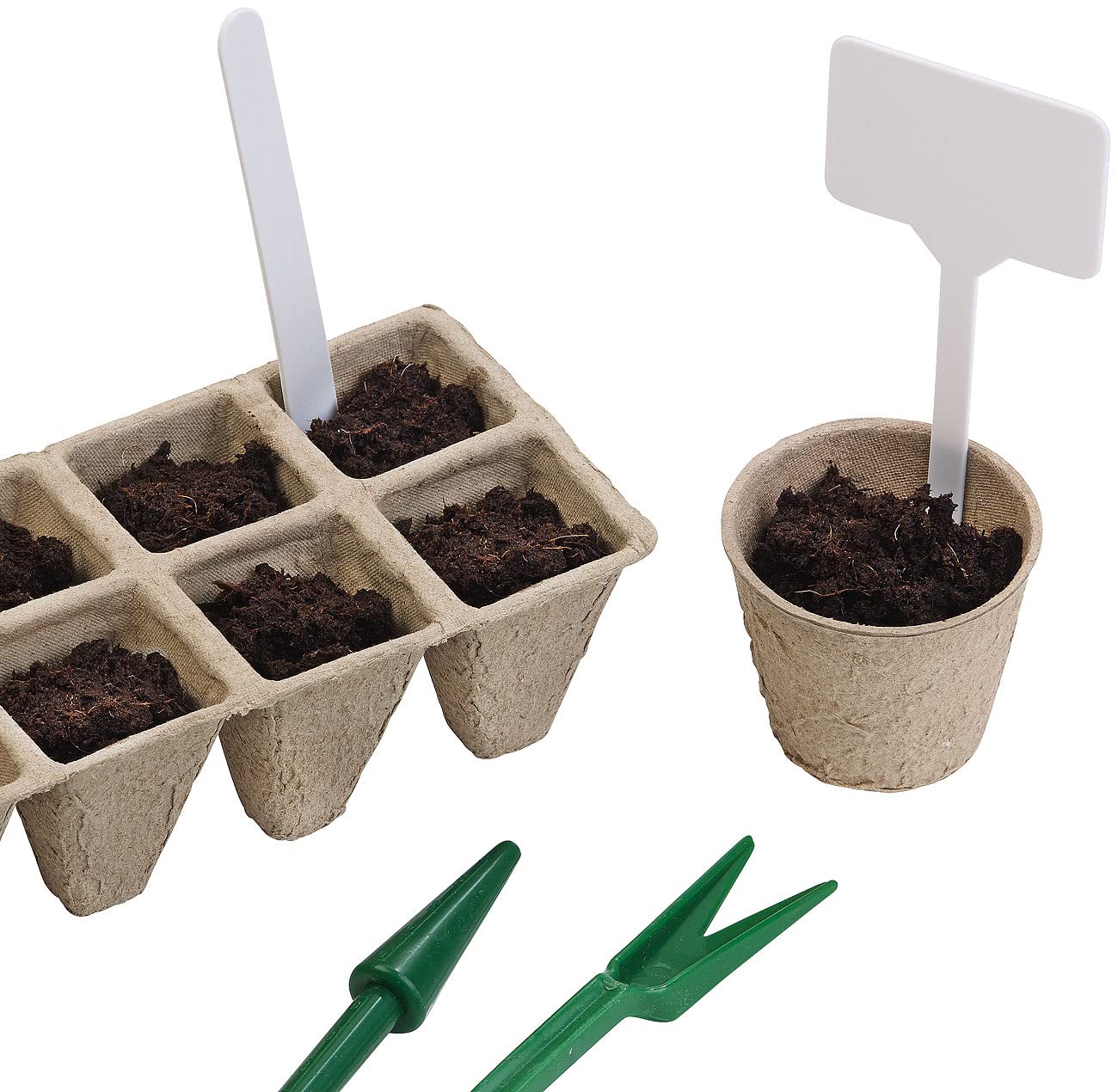 Royal Gardineer kit di germinazione: 84-pezzi Set di coltivazione delle piante, Vasi per semina biodegradabili, personalizzabili (vasi per la semina, set coltivazione piante, coltivare)