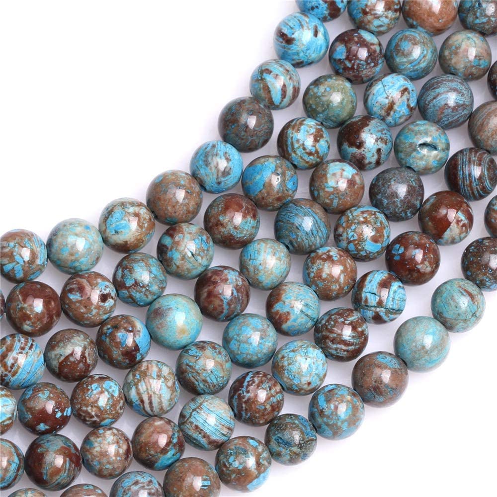 Perline Di Agata Semipreziosa Naturale Sfusa Rotonda, Curative, Lisce, In Pizzo Pazzo, Da 2/3/4/6/8/10/12 Mm, Filo Intero Da 15". - Italia - Foto 4