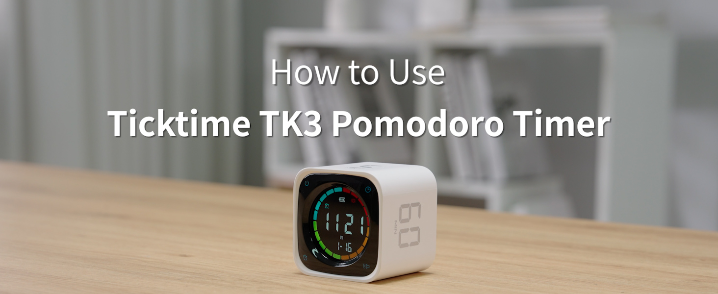 【ほぼ新品】TickTime TK3キューブ型 ホワイト ポモドーロタイマー Amazon.com: TK3 Pomodoro Timer Cube, Desk Productivity Timer with