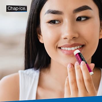 Chap-Ice Assorted Lip Balm Watermelon, Original & Cherry Flavors 24-Count Refill Pack