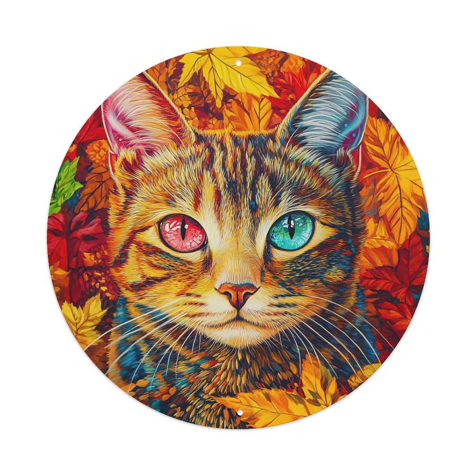 Animal Artwork Strange Kitten Metal Tin Sign