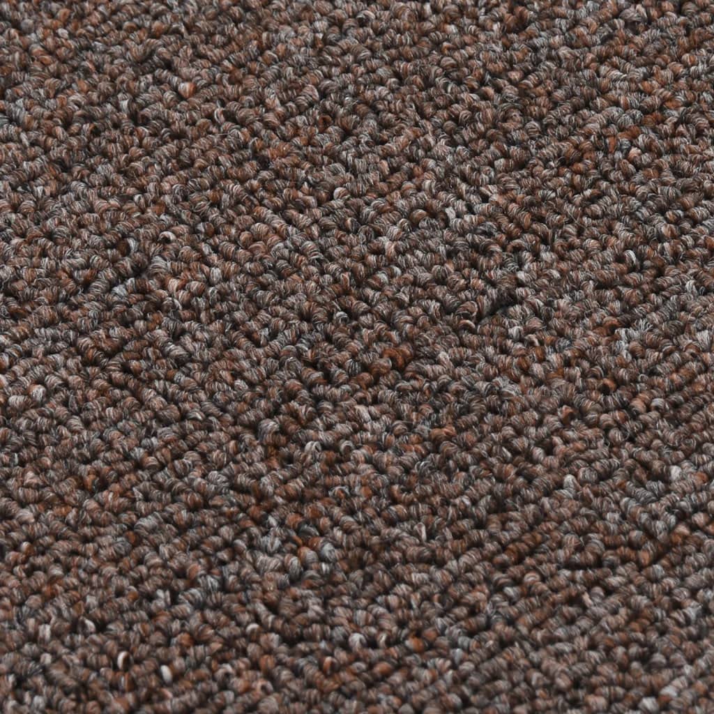 Antypoślizgowe maty na schody, 15 sztuk, brązowe, 75 x 20 cm, antypoślizgowe maty ochronne na schody drewniane, schody wewnętrzne, schody kręcone, zwierzęta domowe, dzieci, nadają się do