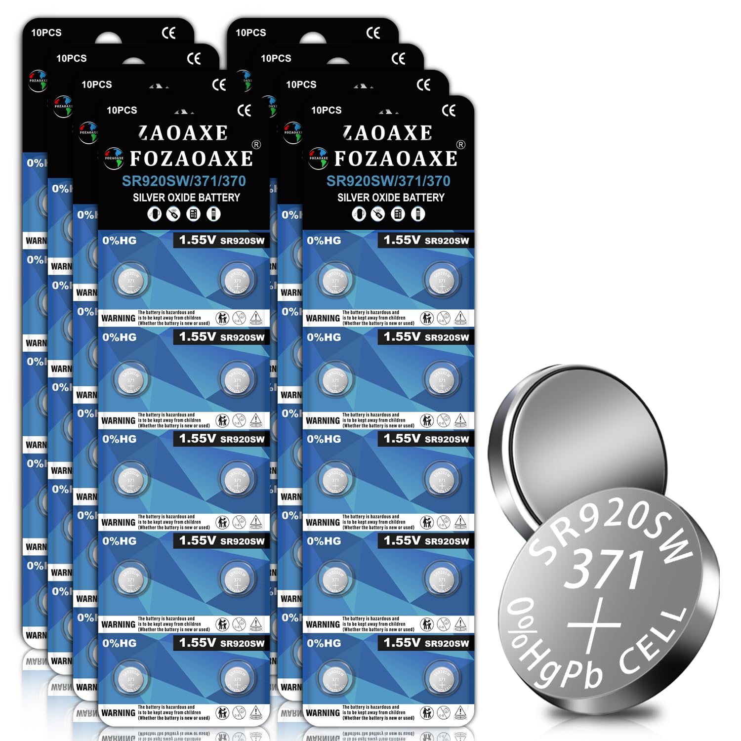 FOZAOAXE SR920SW Watch Battery 80 Pack