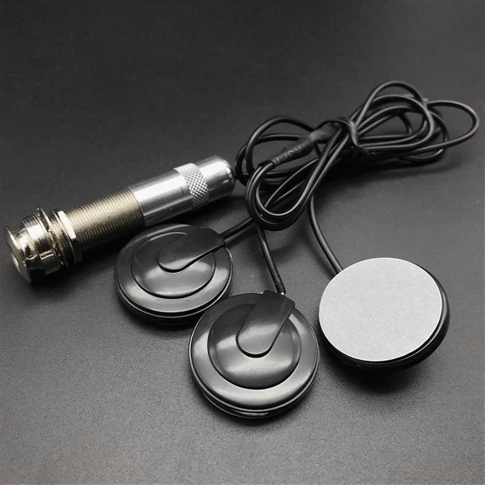 10Set 3 Testina Trasduttore BuzzerPickup Piezo Con Jack Di Uscita Da 6,35mm Per Chitarra Acustica Ukulele Mandolino Violino Pezzi di ricambio per pickup per chitarra acustica