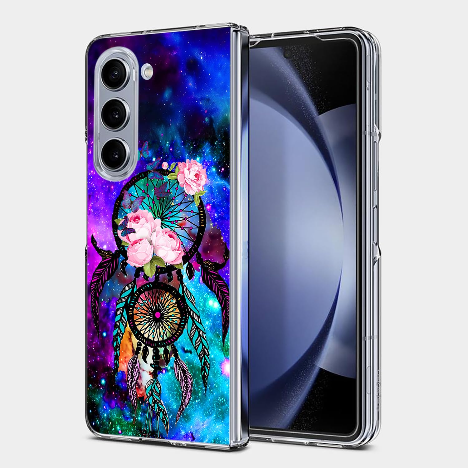 Bcov Case for Samsung Galaxy Z Fold 6,Dream Catcher Galaxy Sky Anti-Scratch Solid Hard case Protective Shookproof Phone Cover for Samsung Galaxy Z