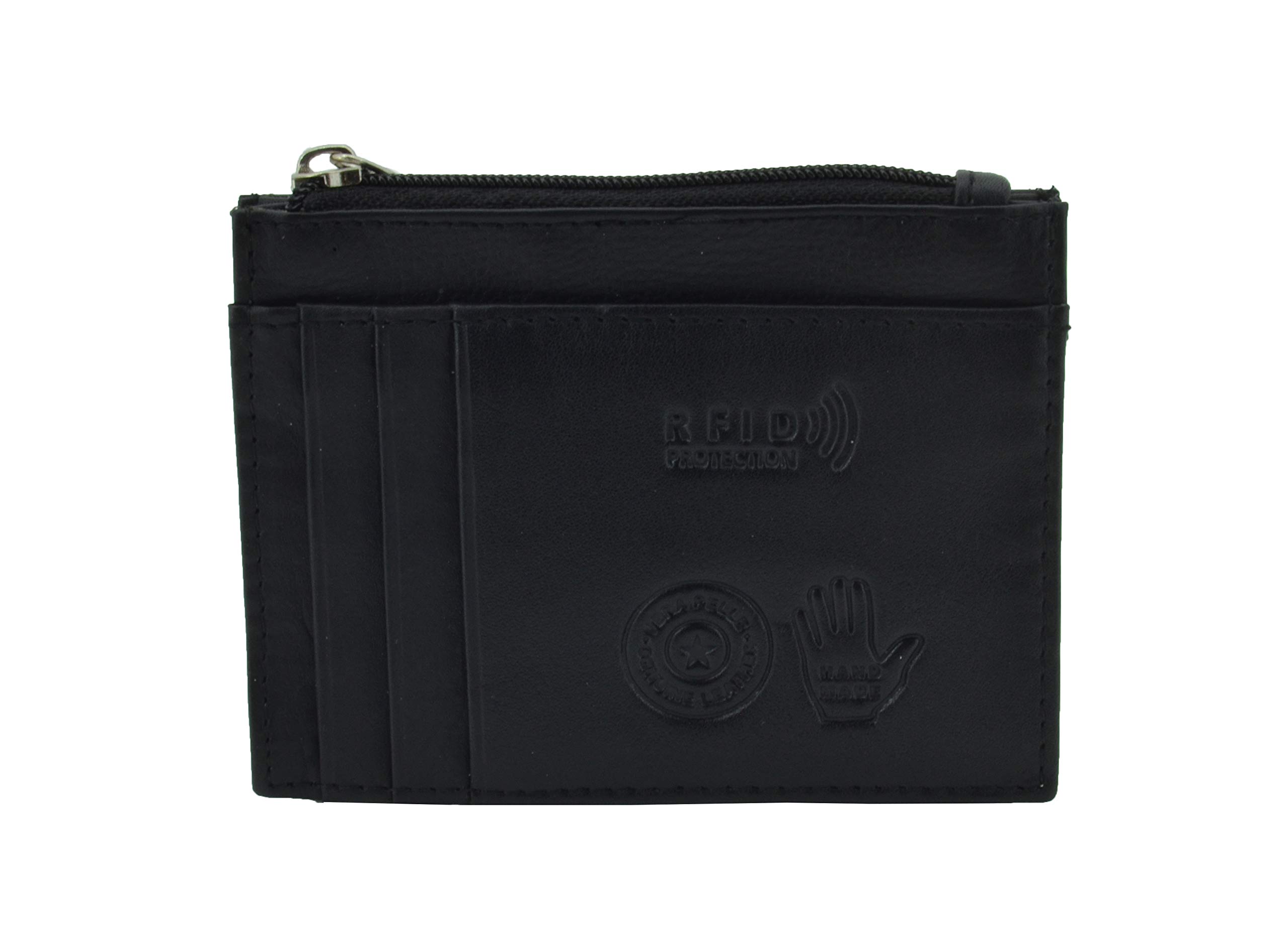 Conte Massimo Genuine Leather Credit Card Holder for Men and Women, with Pocket