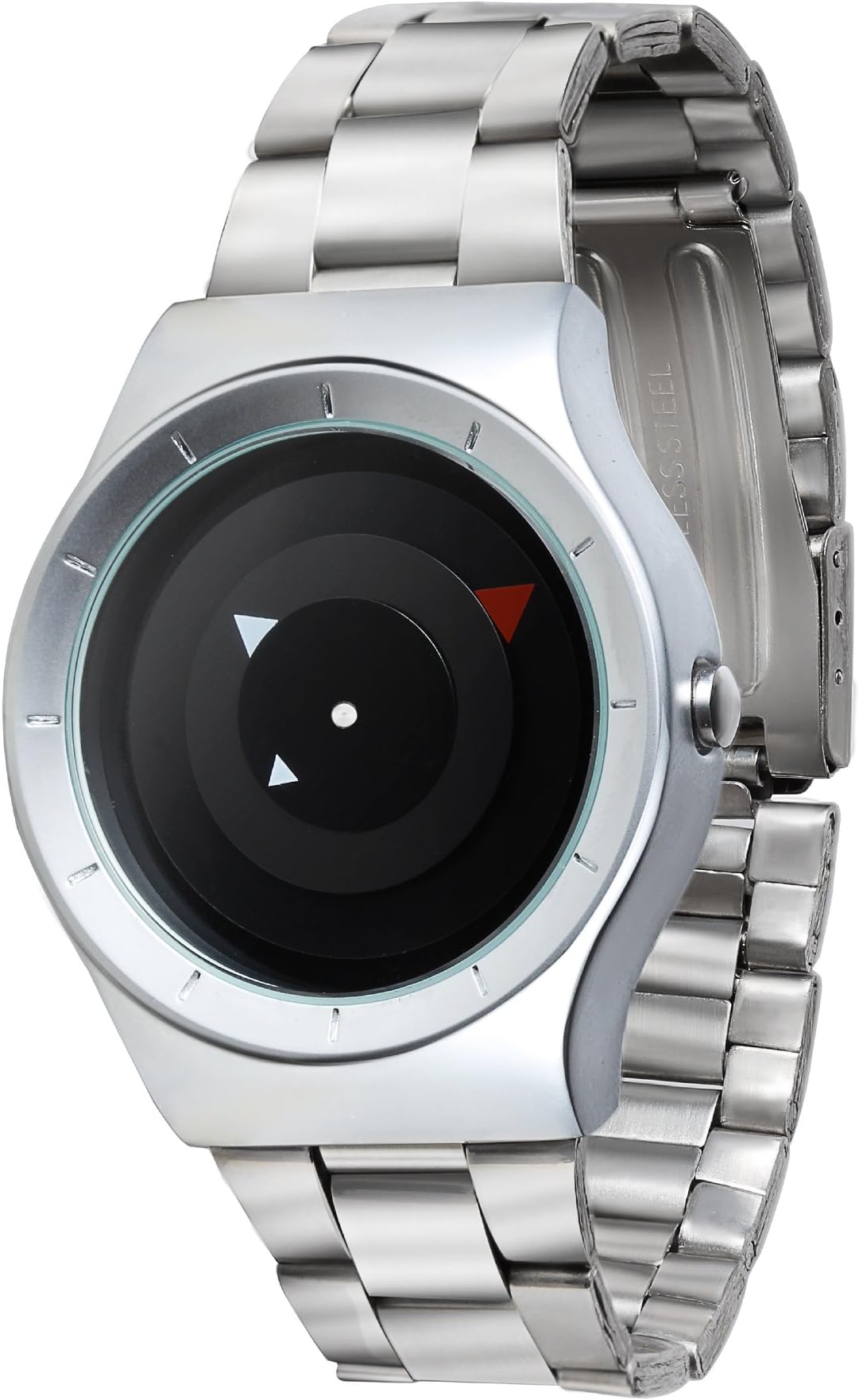 GT Gala Time Turnable Analogue Black Dial Stainless Steel Men's Watch Paidu-008