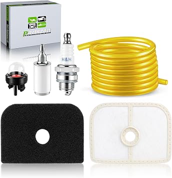 525L Air Filter for Husqvarna 525RJD 525RS 525LS 525LST with Fuel Line Filter Spark Plug Primer Bulb 576401601