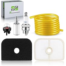 525L Air Filter for Husqvarna 525RJD 525RS 525LS 525LST with Fuel Line Filter Spark Plug Primer Bulb 576401601