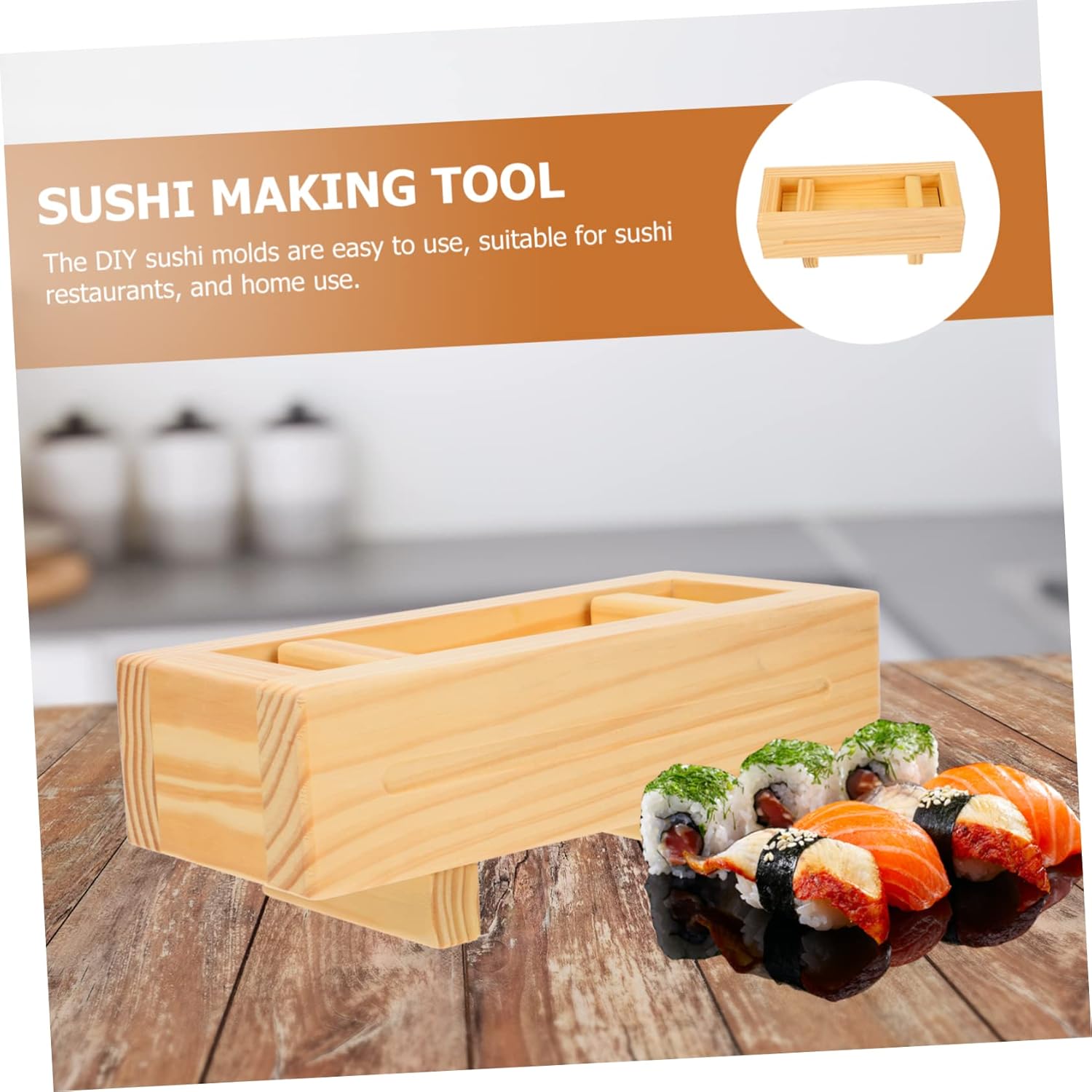 Zerodeko 1000 Layer Sushi Mold Sushi Maker Set Vegetable Rice Ball Makers Practical Tool