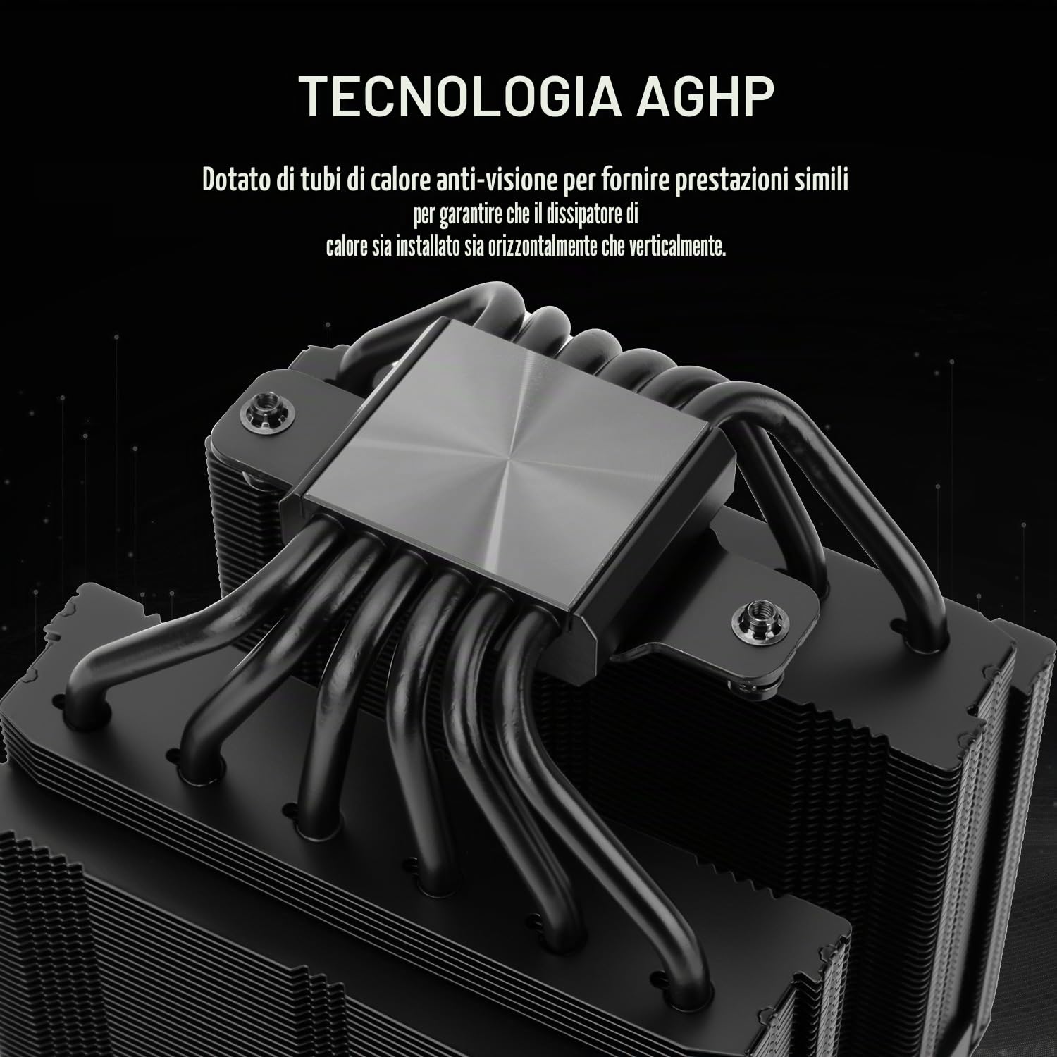 Thermalright Royal Pretor 130 Black - Raffreddatore CPU doppia torre, 6 dissipatori CPU Dual PWM, raffreddamento PC ad alte prestazioni, AM4/AM5