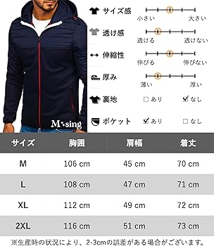 Amazon.co.jp: [エムシング] フード付き パーカー ゴルフウェア