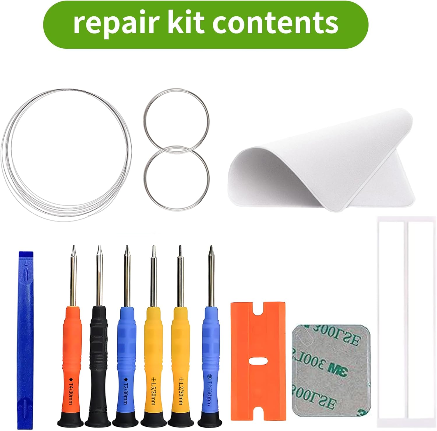New Touch Screen Digitizer Replacement Compatible with Samsung Galaxy Watch 6 SM-R930 40mm with Specialized Repair Tools Kit. (No LCD Digitizer)-with OCA Adhesive