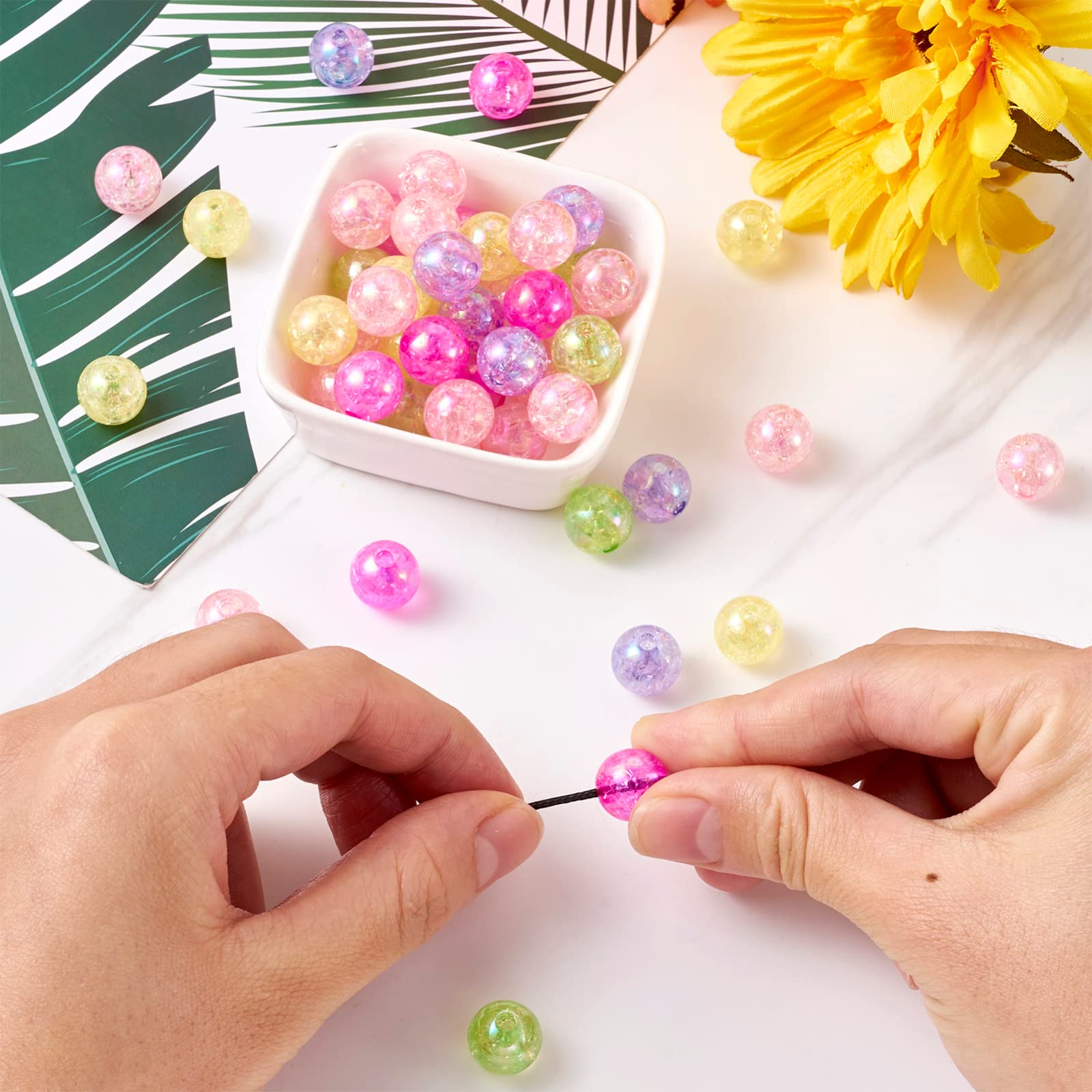 Craftdady Mini Perles Intercalaires Plaquées Or 18 Carats Pour La