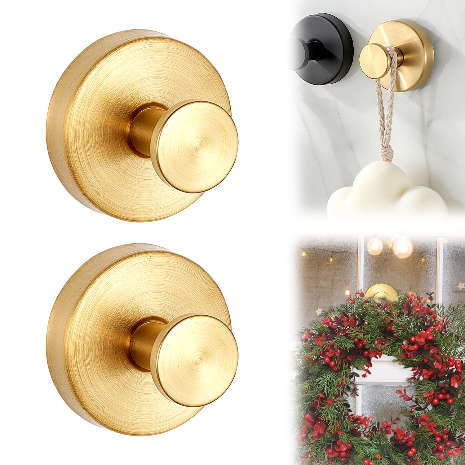 Opeximatun Gold Suction Cup Hooks