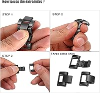 Vista 7 de Cadenas de metal de cristales y vaquero compatibles con Apple Watch con funda protectora brillante de 1.496 pulgadas, 1.575 pulgadas, 1.614