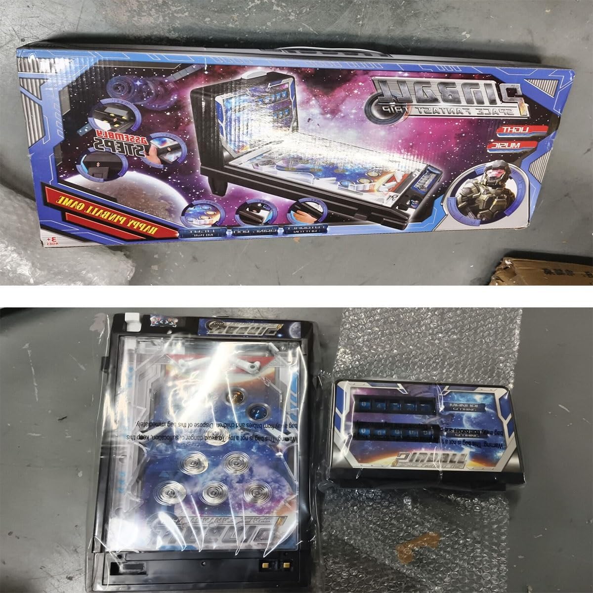 Birthday Pinball Machine with Scoreboard, Portable Retro Arcade Electronic Pinball Toy, Exciting Tabletop Pinball Machine for Christmas Kids Home