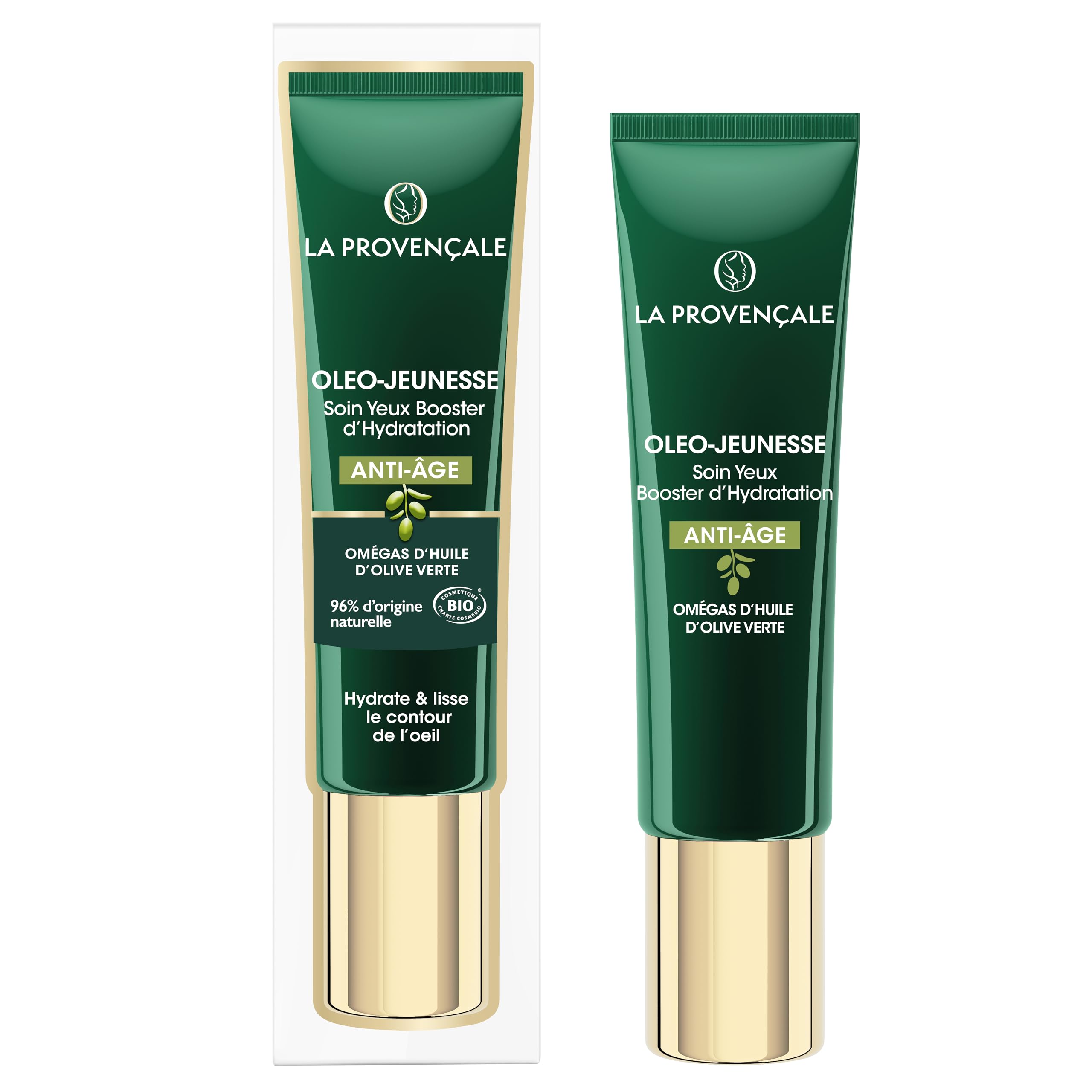 La Provencal - Anti-Aging Care Oczy - Organiczna certyfikowana pielęgnacja oczu - Organiczna oliwa z oliwek AOC Provence - dla wszystkich rodzajów skóry, nawet wrażliwej - 15 ml