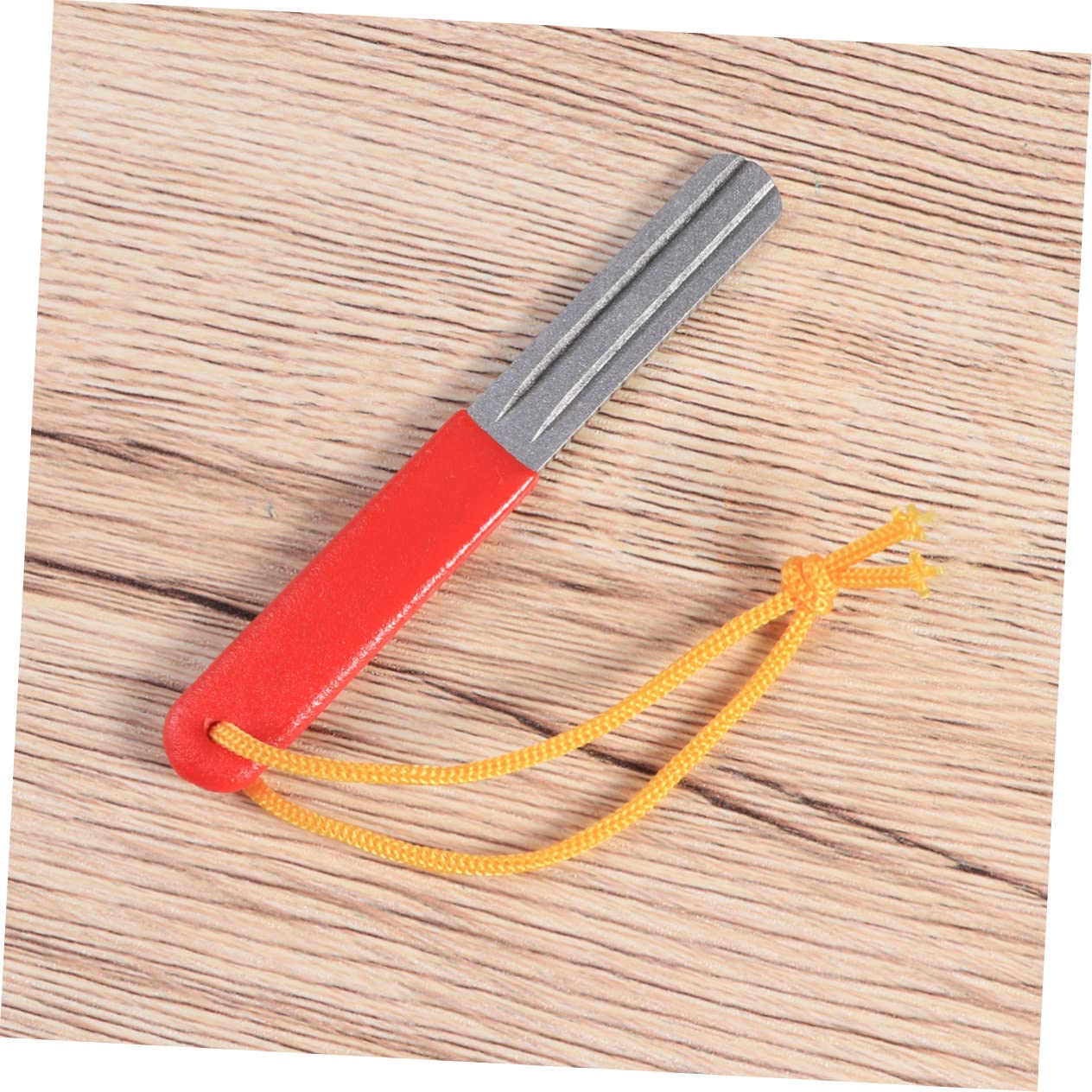 Gadpiparty 3pcs Dual Grit Hook Sharpener File with Hanging Strip Portable Fishing Tool for Maintenance Rounded Tip Design Coated Handle Convenient
