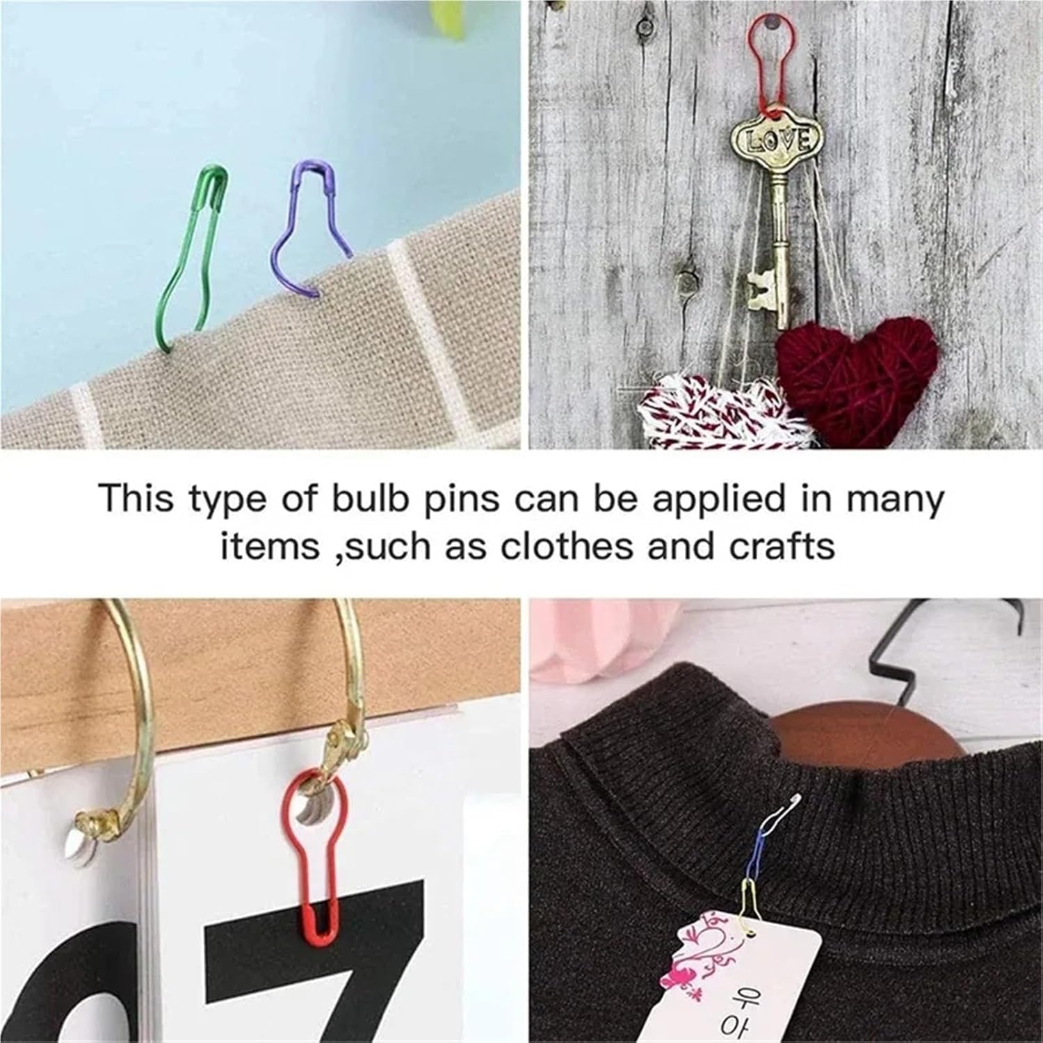 Safety Pins 1000pcs Safety Bulb Pins with Storage Box for Sewing Knitting Making and DIY Project(Gold)