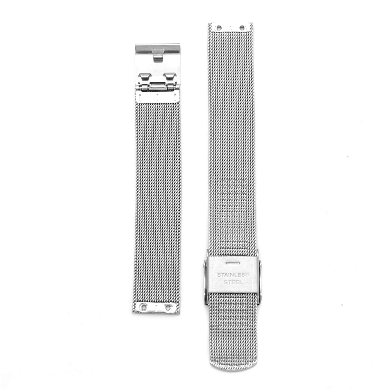 14mm Screwing Stainless Steel Watch Strap Replacement for Skagen (silver)