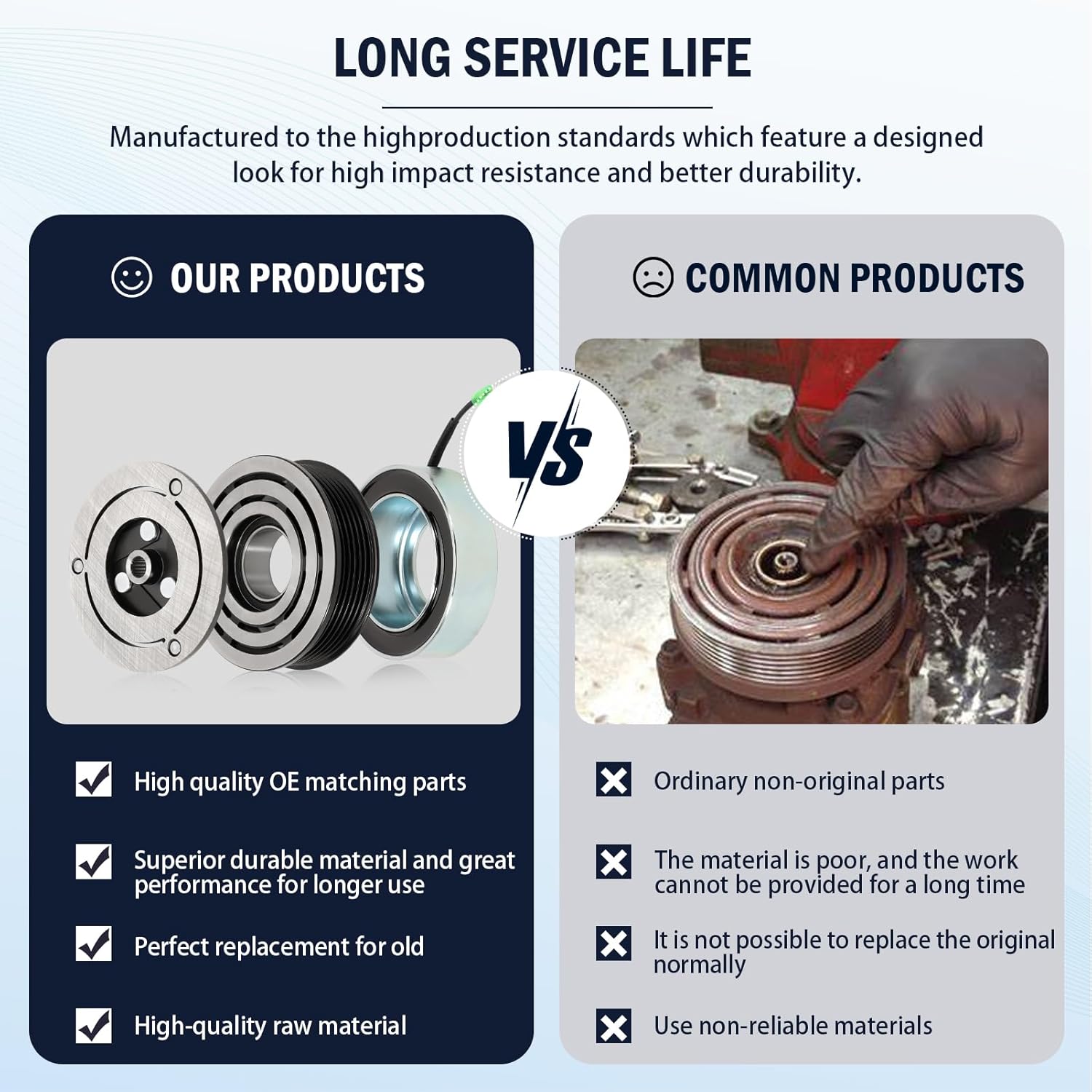 Air Conditioner AC Compressor Clutch Kit Compatible with Mit-subishi Outlander 2009-2020, Lancer 2009-2017, Outlander PHEV 2018-2020, Outlander Sport 2011-2020, 2.0L 2.4L