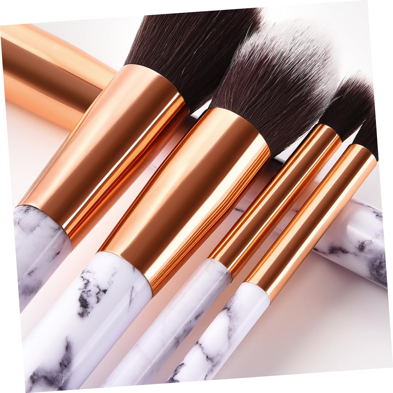 Beavorty 30stücke Teiliges Kosmetikpinselset Mit Marmor-design Nylonhaaren Für Gleichmäßigen Auftrag Für Make-up Und Blush Für Damen Und Mädchen Langlebige Qualität t
