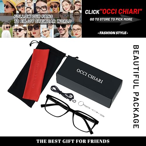 Miniatura 6 de OCCI CHIARI Lentes de lectura bifocales de transición para hombres XL con bloqueo de luz azul