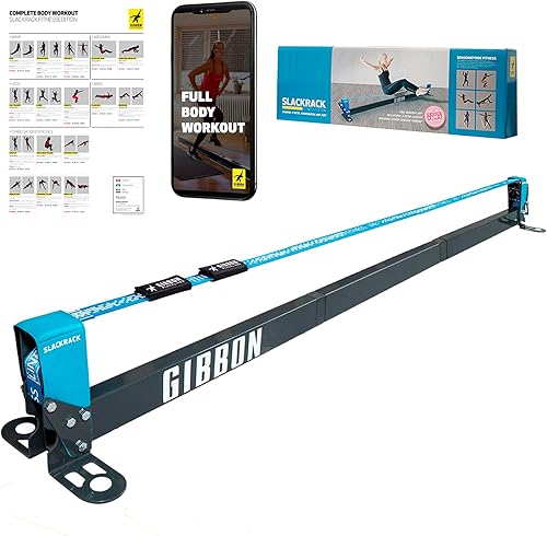 Miniatura 9 de GIBBON Slackrack - Slackline independiente para exteriores o interiores - Slack Line para niños y adultos - Entrenador de equilibrio - Configuración