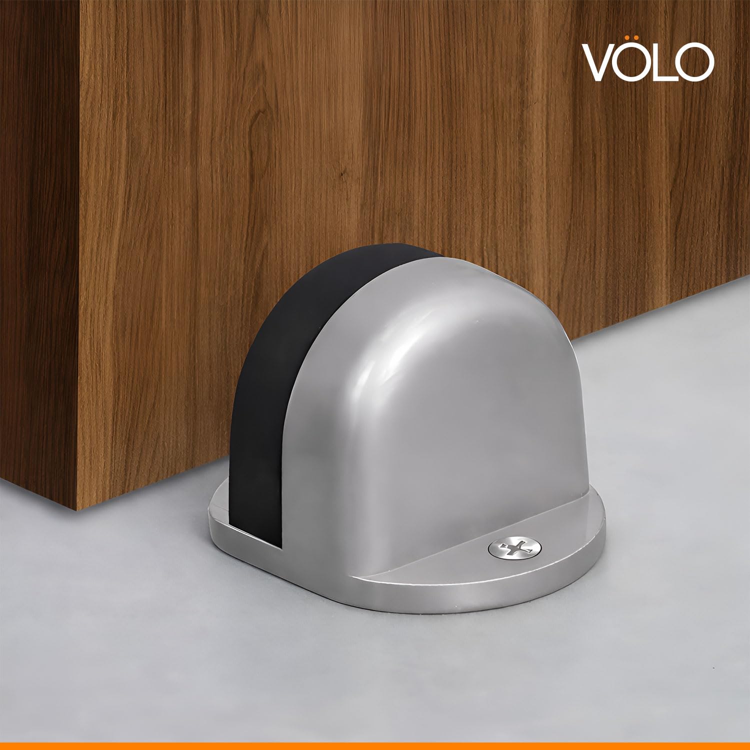 Volo Premium Floor Door Stopper with Screws, Door Stopper to Stop Door for Home and Office (SS 1.5" Floor Stopper) 1