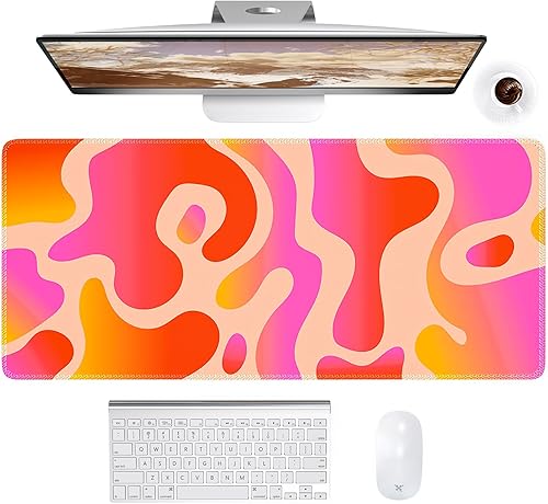 HAOCOO Alfombrilla de escritorio, alfombrilla de escritorio para computadora, alfombrilla grande para mouse para escritorio, alfombrilla de mouse