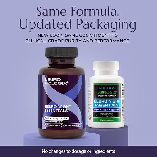 Miniatura 2 de Neuro Night Essentials  Apoyo nocturno natural con GABA, melatonina, raíz de valeriana, teanina, magnesio y más  Promueve la relajación, el