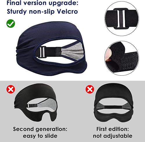 Vista 2 de VISOOM Sweat Guard for Oculus Quest 2 - VR Eye Mask Cover Oculus Quest 2 Accessories with Adjustable Size, Breathable, Reusable Oculus Sweat Face
