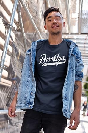 Retro Vintage Brooklyn Baseball Script T-Shirt