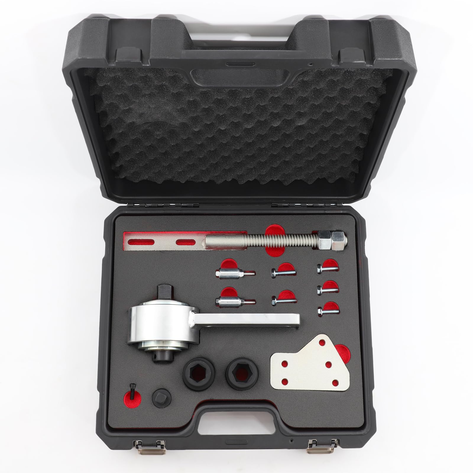 Juego de 14 Multiplicadores de par compatible con Ford 1.0 2.0 EcoBoost Duratec Motores, Amplificador de par de Torsión 1:5, Herramienta para Desmontar la polea del cigüeñal 303-1611 303-1611-01