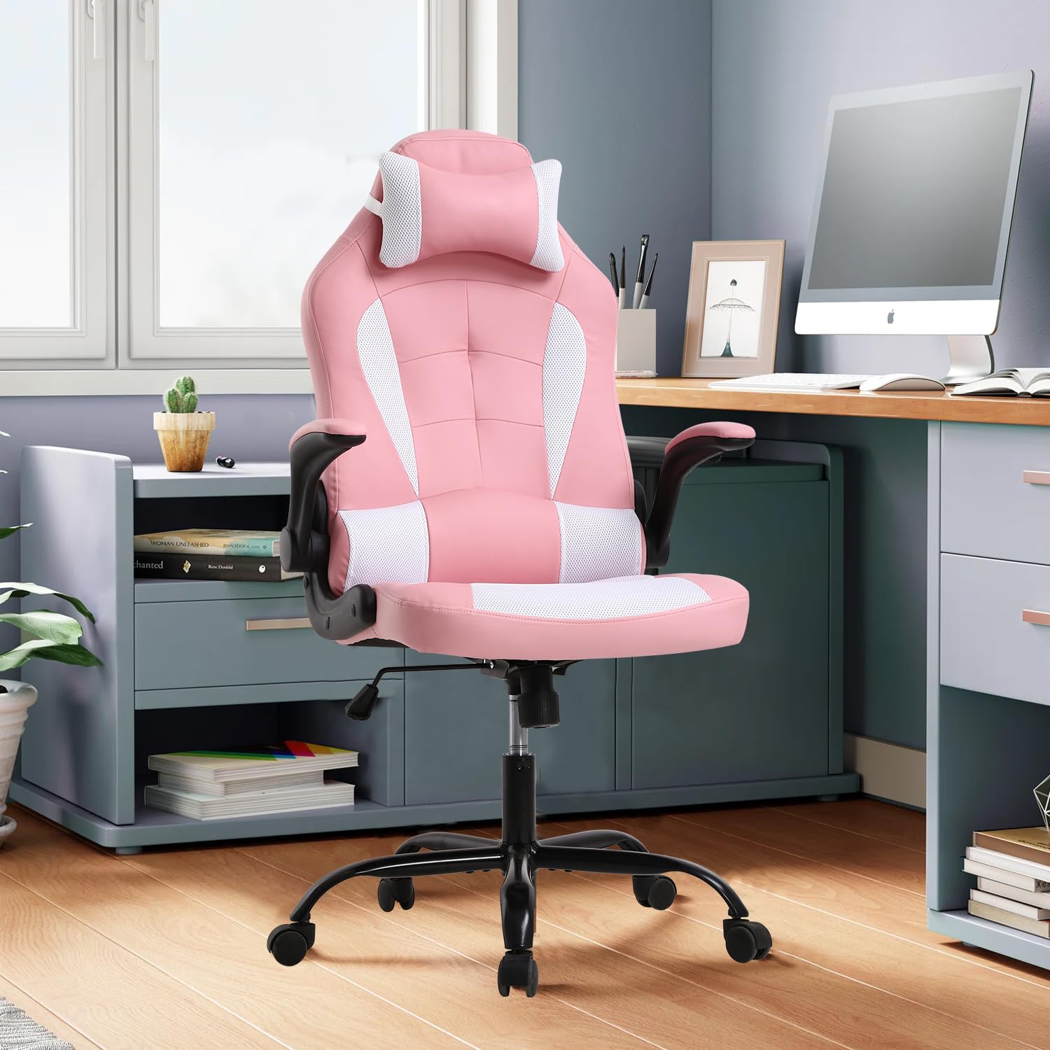 Gamer Chair Ergonomic Gaming Chairs for Adults Comfortable Desk Chair Computer Chair Computer Chairs Video Game Chair for Adults Chair Gaming with Lumbar Support and Headrest